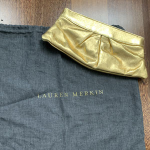 Lauren Merkin Gold Clutch